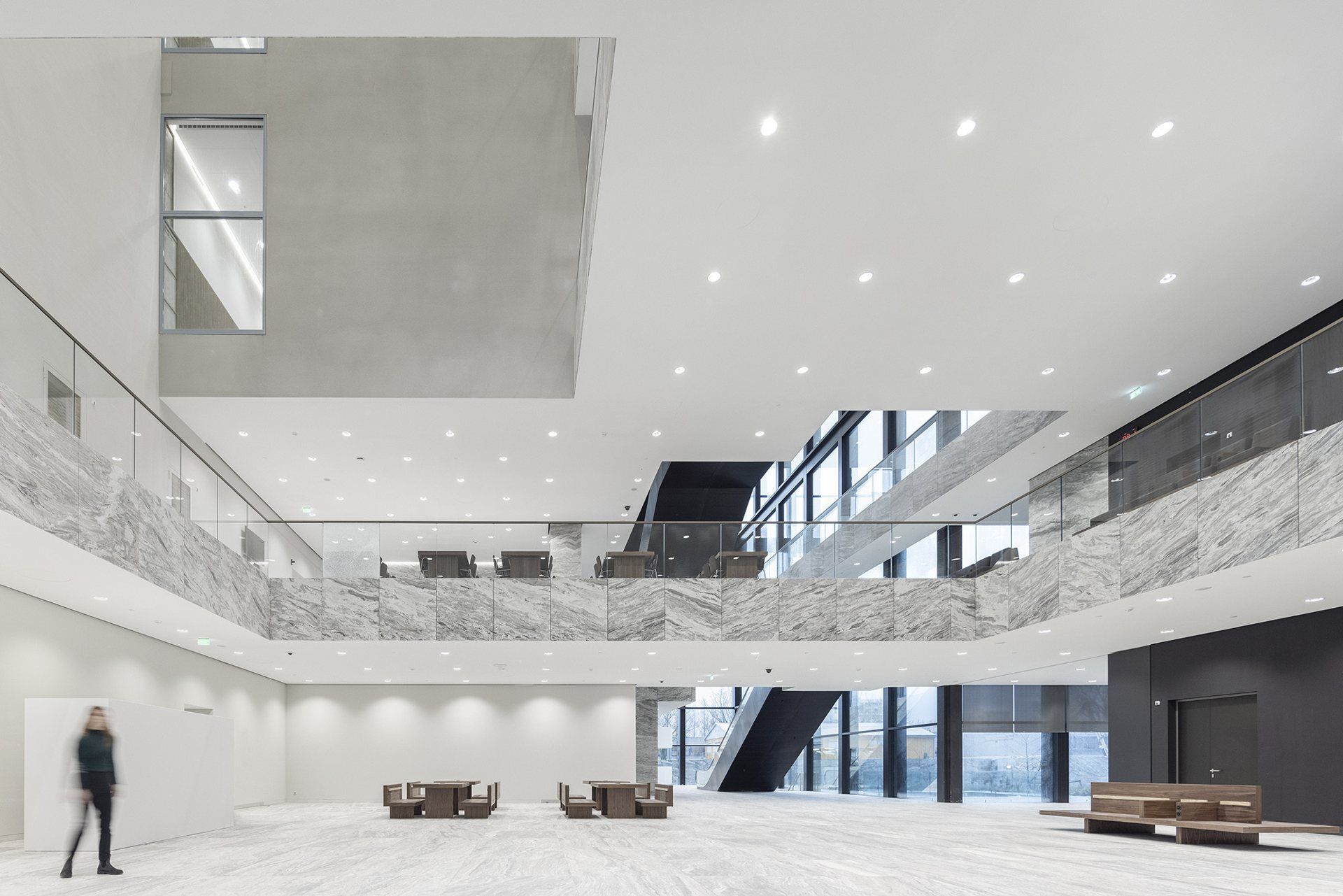 De hal van de rechtbank Amsterdam