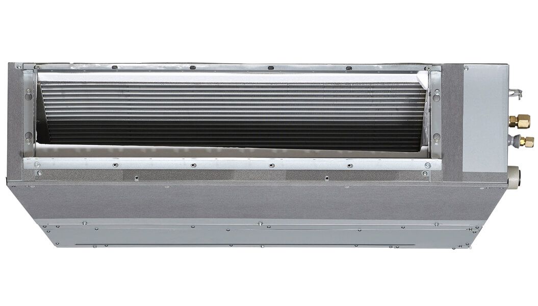 A Picture of a Ductless Air Conditioner on a White Background — Airac Sales & Service in Berserker, QLD