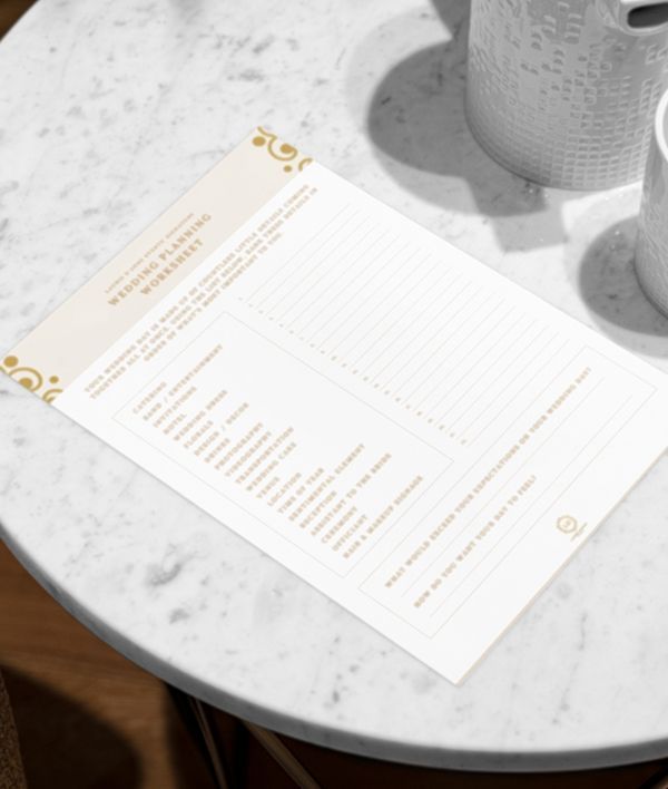 Wedding Planning Worksheet by Wedding Planner Nashville