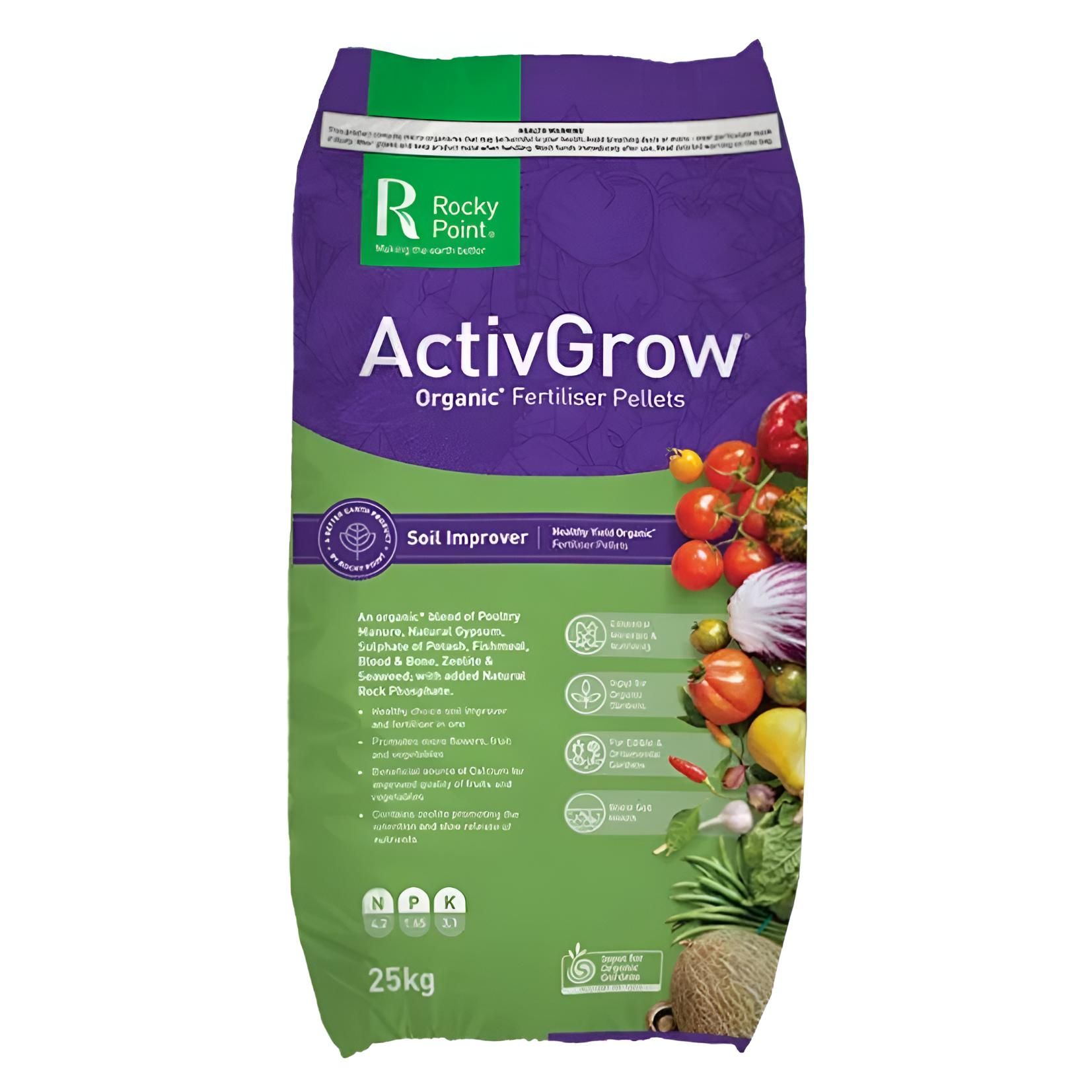 Bag of 25kg Activgrow Organic Fertilizer — Beehive Property Maintenance in Emerald, QLD