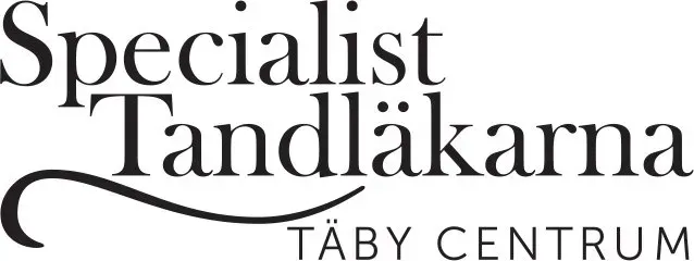 Logo of a dental clinic called Specialist Tandläkarna in Täby Centrum.