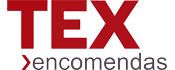 Um logotipo vermelho e branco para tex encomendas