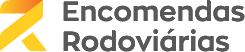 A logo for encomendas rodoviarias with a yellow arrow