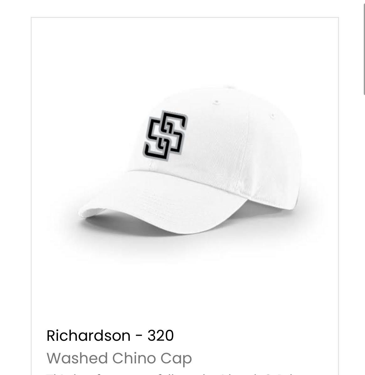 Richardson - 320 Washed Chino Hat (White, Black)