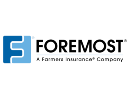 The foremost logo is a farmers insurance company.