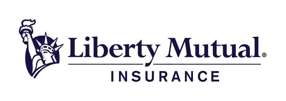 The logo for liberty mutual insurance has a statue of liberty on it.
