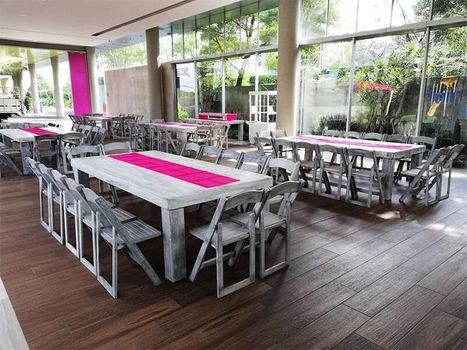 RENTA DE SILLAS Y MESAS PARA EVENTOS DOS DOS