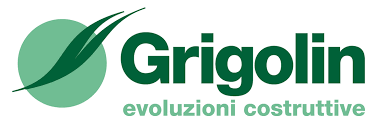 Green Grigolin logo with leaf icon and “evoluzioni costruttive” tagline