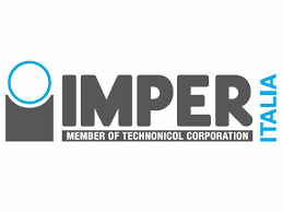 Logo IMPER con icona blu e testo verticale “ITALIA”.