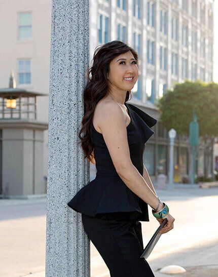 Rosa Tran posing for picture