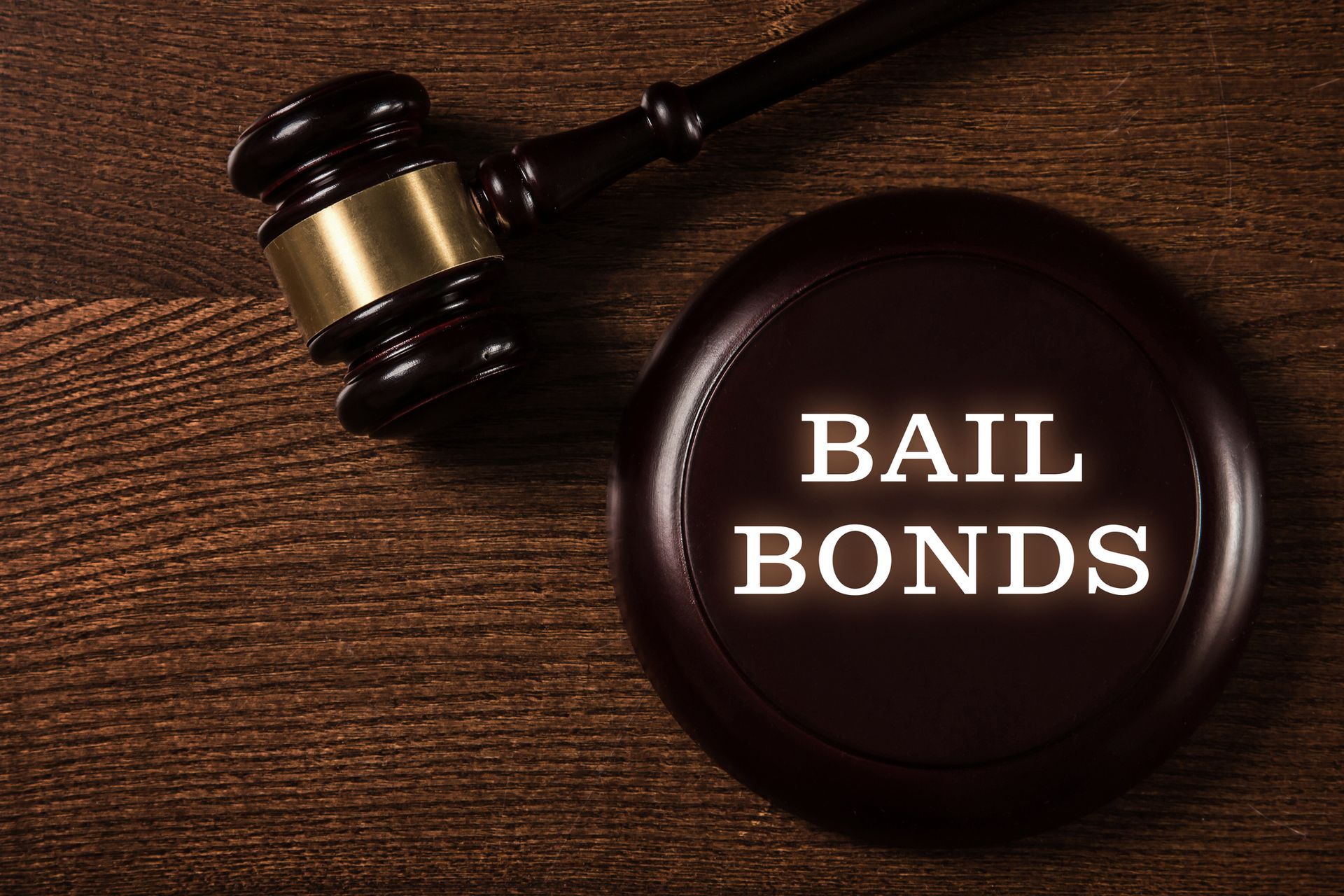 Bail bonds services concept.