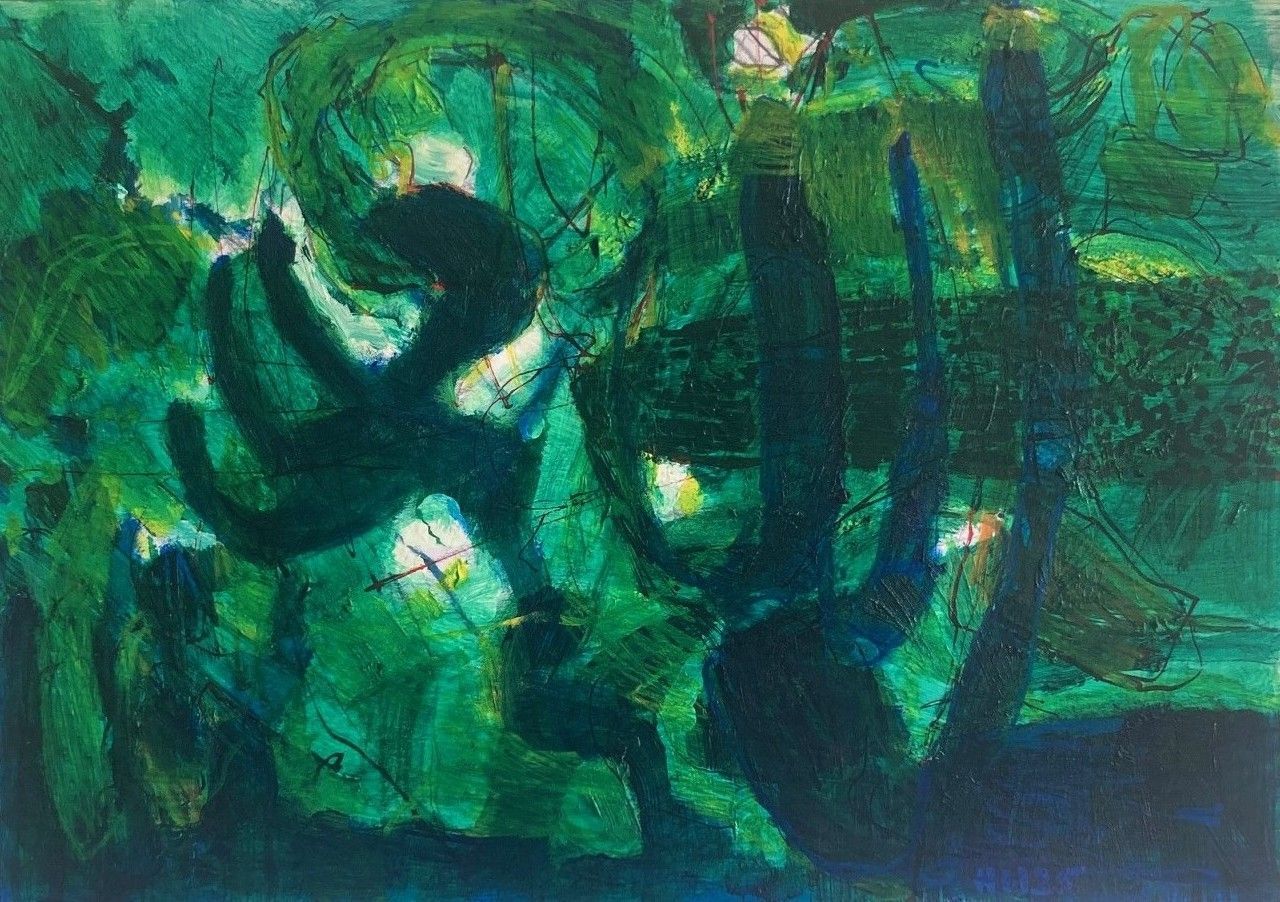 Shadows of Perception 6, acrylic paint and mixed medium on paper, 29.7 x 42 cm, 2025.