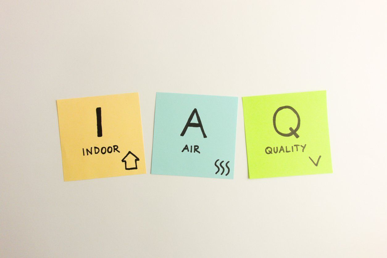 Post-it notes spell out 