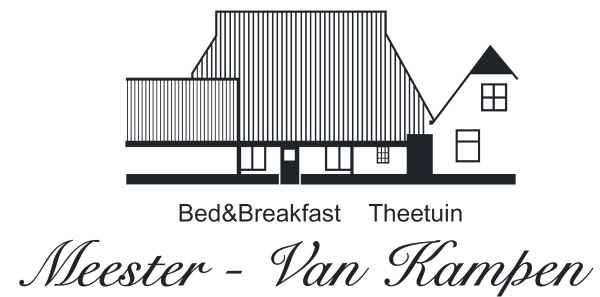 A black and white logo for meester van kampen
