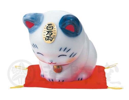(現貨)日本 藥師窯 染錦百万兩猫 招財貓 開店吉祥物