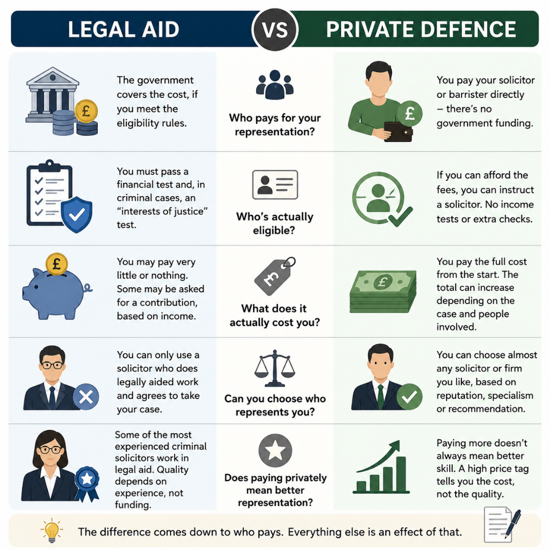 Legal Aid vs Private Defence What Are the Main Differences-fosterslegal.co.uk
