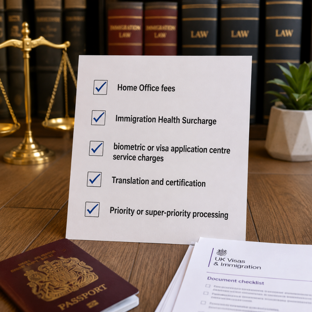 Other Immigration Costs to Budget For-fosterslegal.co.uk
