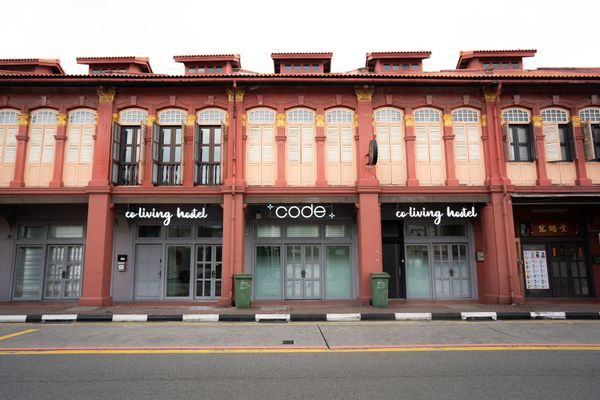 front view of code hostel at kampong glam