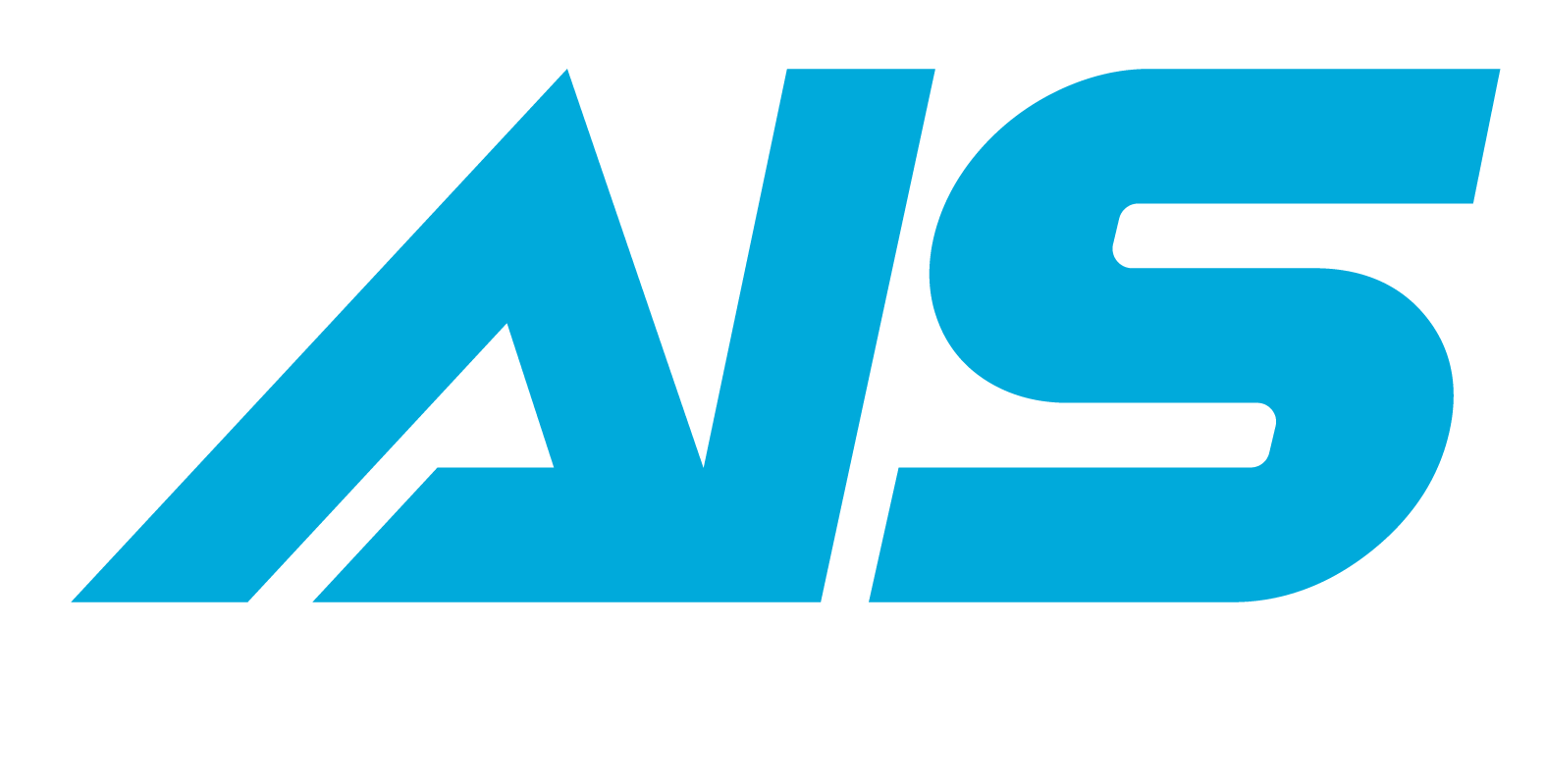 Blue stylized “AIS” logo on a white background