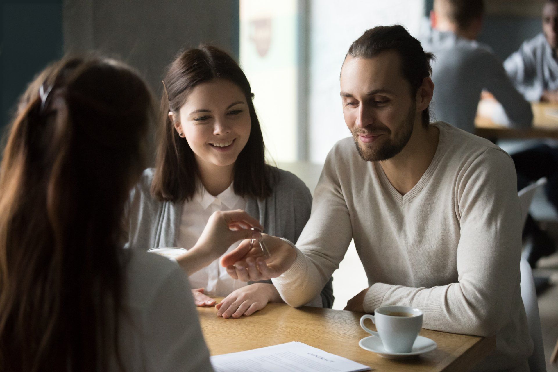 renters or tenants make real estate deal meeting