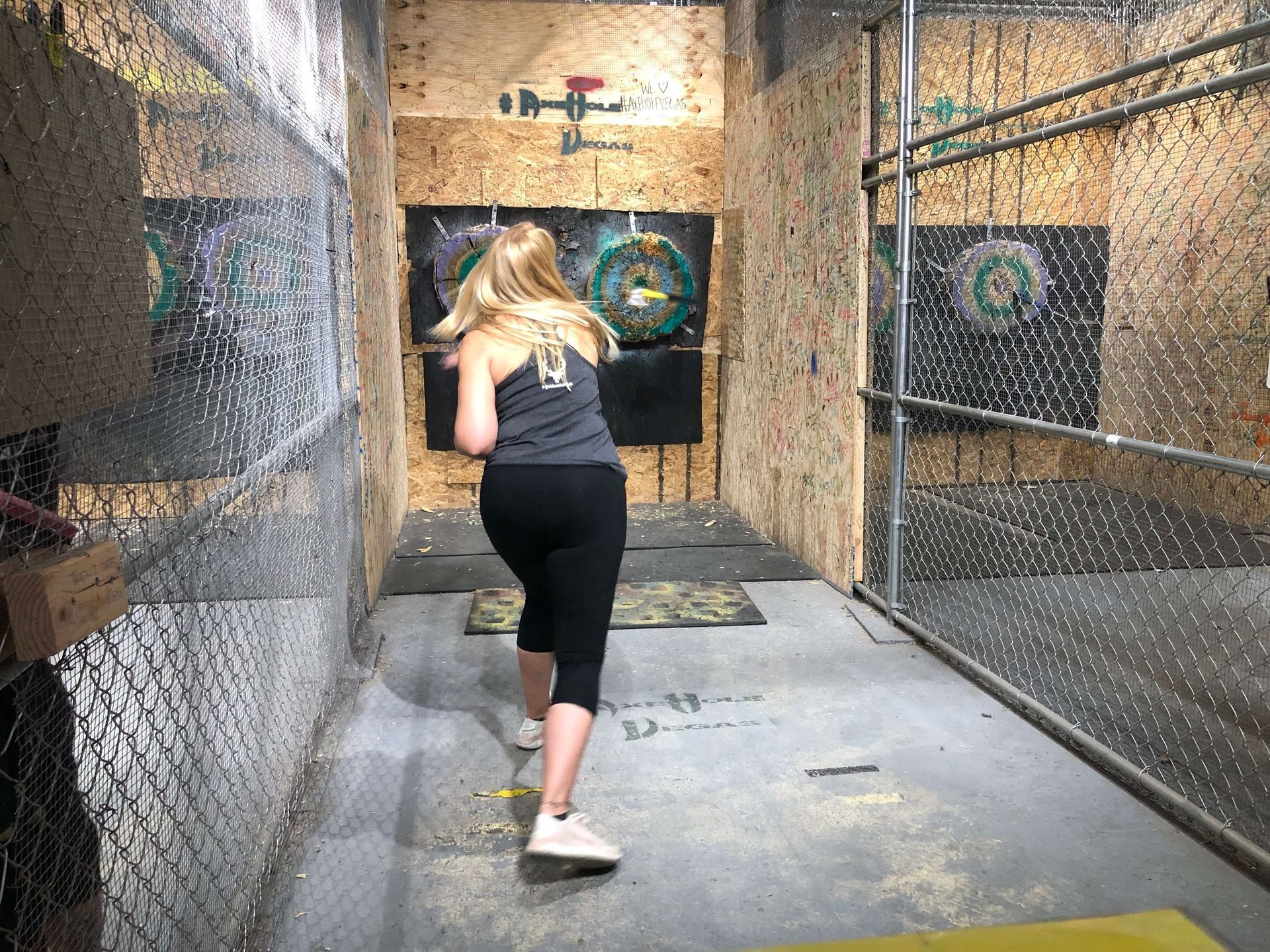 Experience the thrill of axe throwing in Las Vegas! Join our exhilarating Fremont Street bar crawl and immerse yourself in the ultimate adventure.