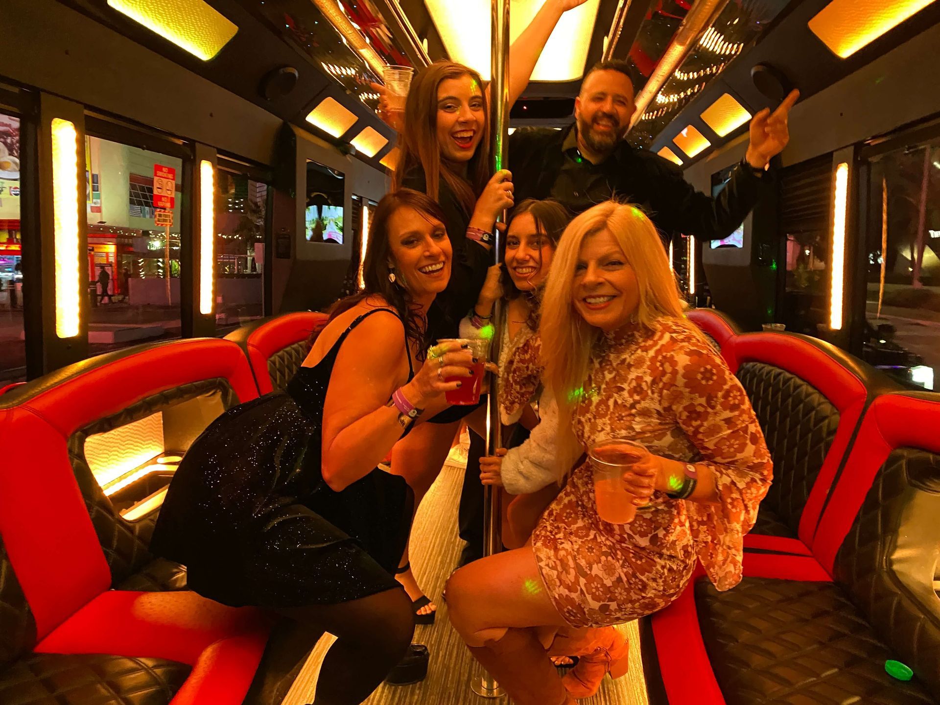 Experience the ultimate night out in Las Vegas with our party bus! Join us for an unforgettable nightclub crawl.
Make it persuasive
Elevate your night out in Las Vegas with our incredible party bus! Join us for an unforgettable nightclub crawl and immerse yourself in the excitement and energy of the city's hottest venues. Don't miss this chance to party in style!
