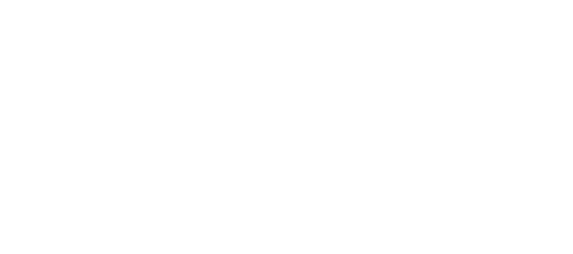 Blank white screen with a tiny blue-gray shape in the bottom-right corner