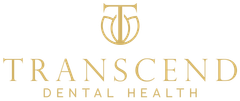 A dental logo with a silhouette of a person and the word dental