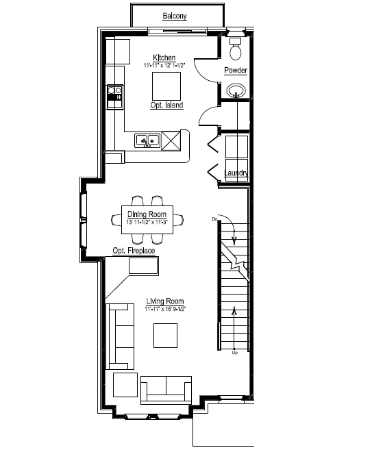 Elizabeth Court Floor Plan Unit A – Second Floor