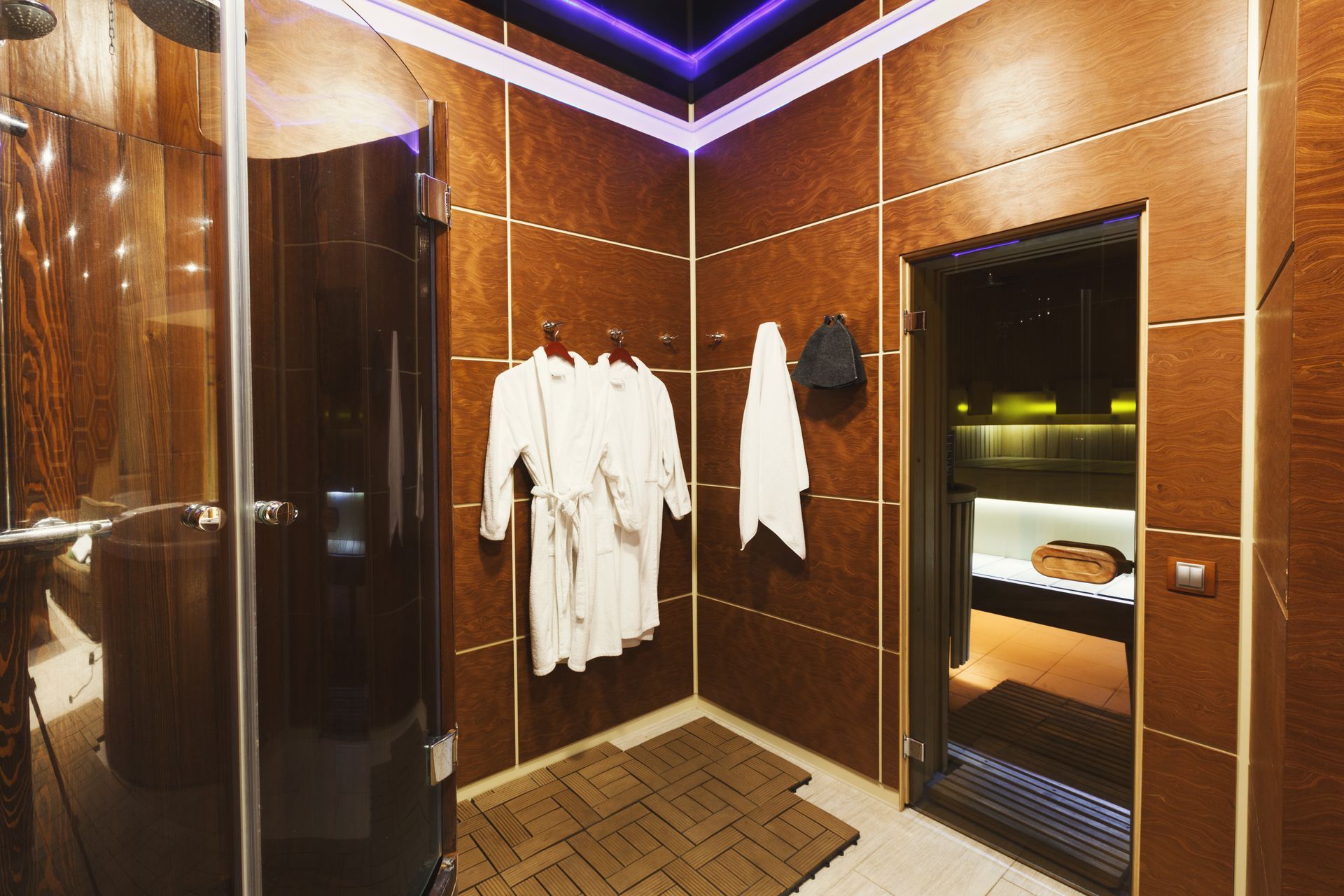 Luxury home steam therapy room and steam shower installation in Central Florida remodel by BittnerSweet Co