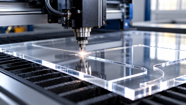 Fresatura CNC su lastra di plexiglass