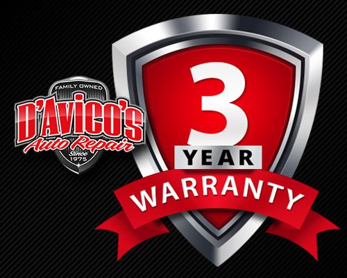 3 Year Warranty | D'Avico's Auto Repair