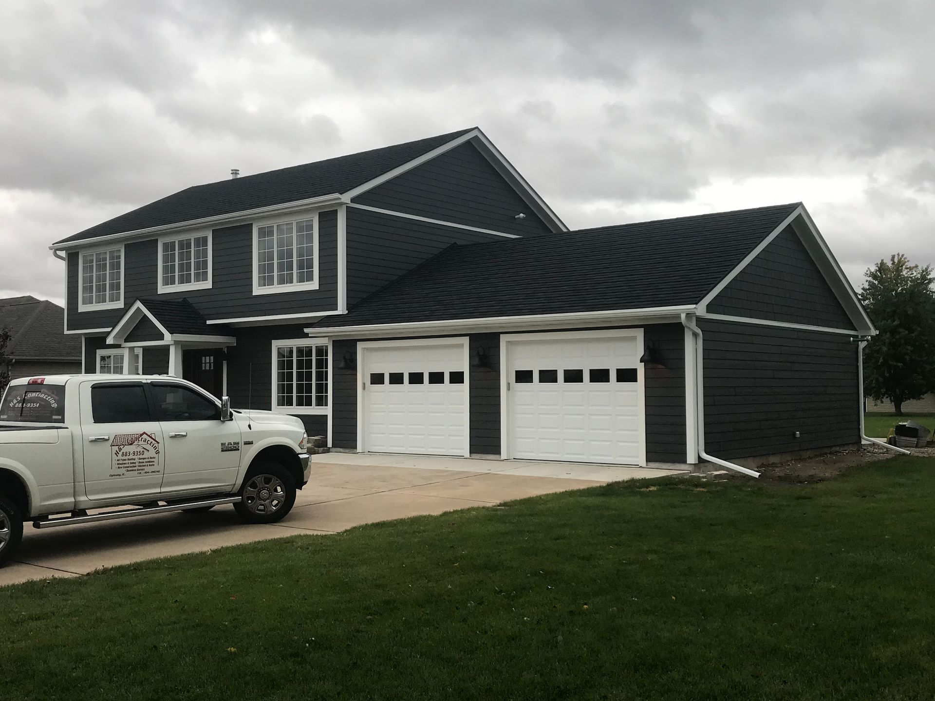 White Truck — Oglesby, IL — H & S Contracting Inc.