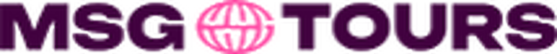 MSG Tours logo in purple and pink with a globe icon between the words