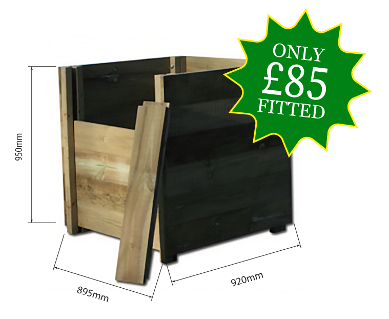 Pro Lawn's new wooden compost bin