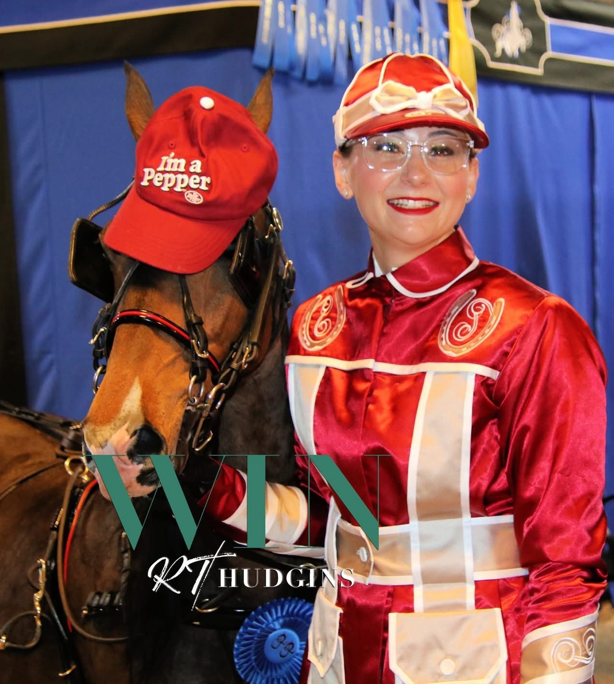 photo of girl in stall with Hackney Pony