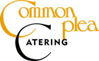 Common Plea Catering logo with gold and black text on a white background