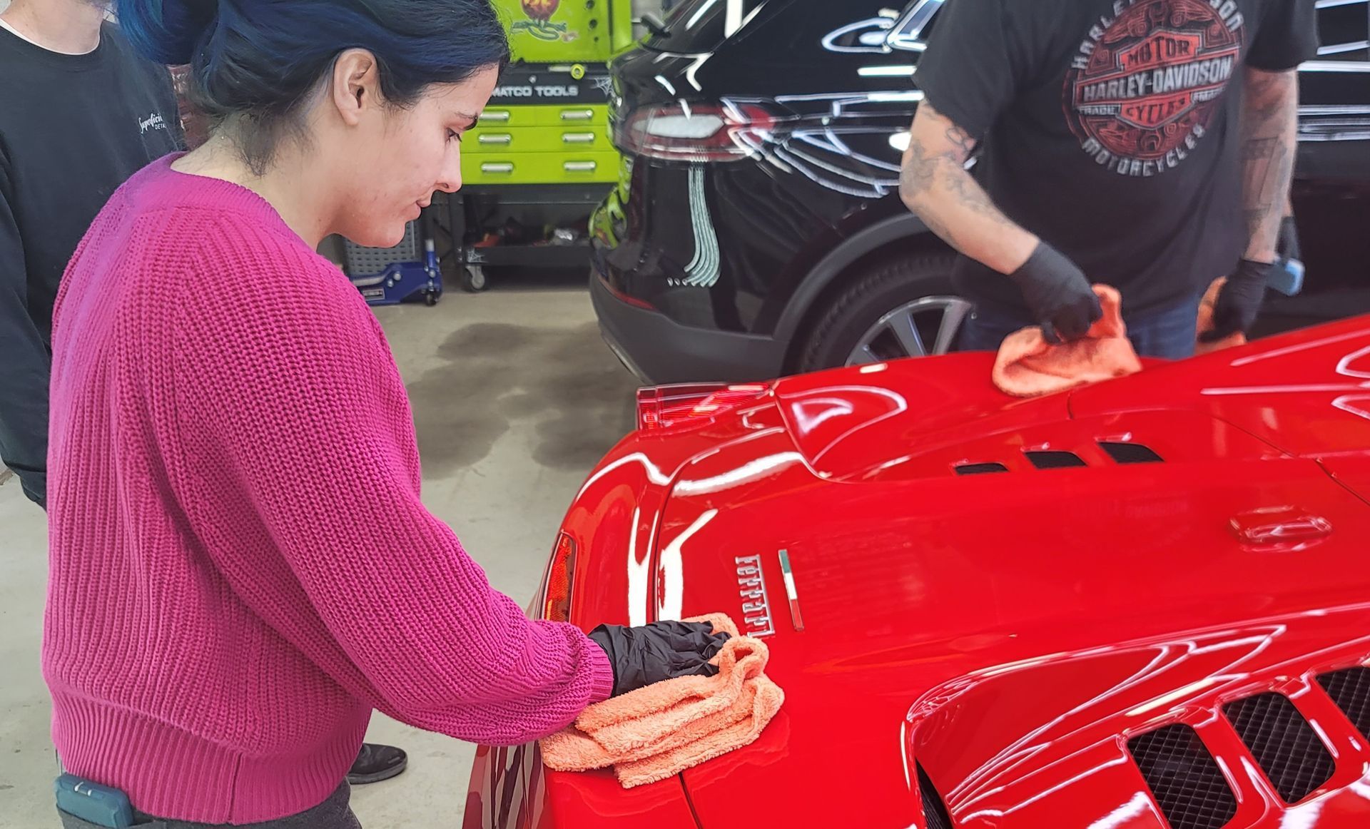 ceramic coating red car