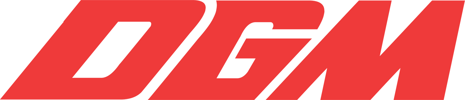 Close-up red and white graphic design element from company branding