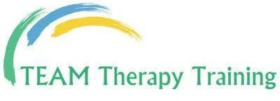 TEAM Therapy Training logo with green text and a yellow-green swoosh above it