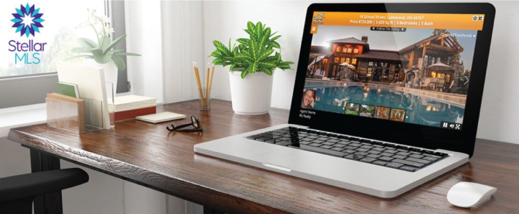 Laptop on desk