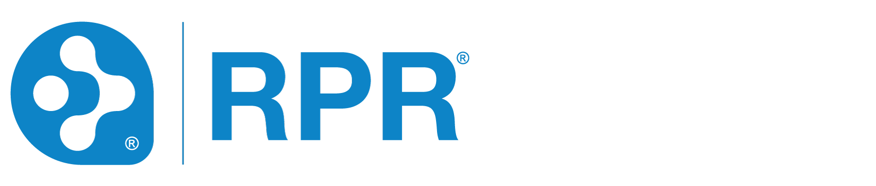 The rpr logo is blue and white on a white background.