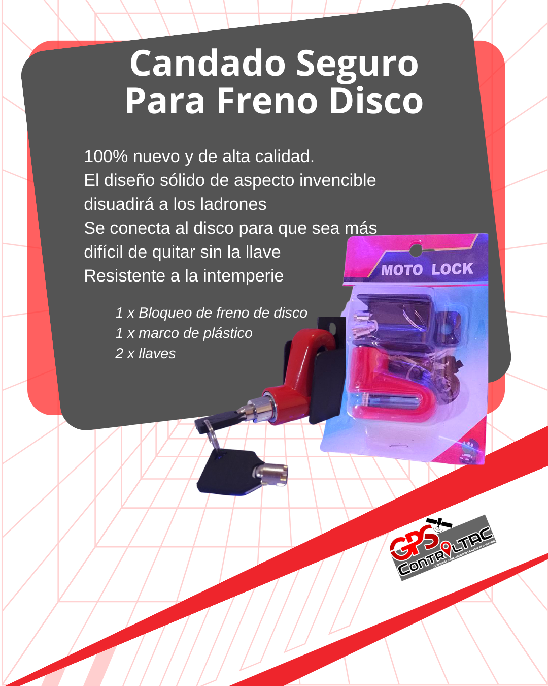Candado de freno disco