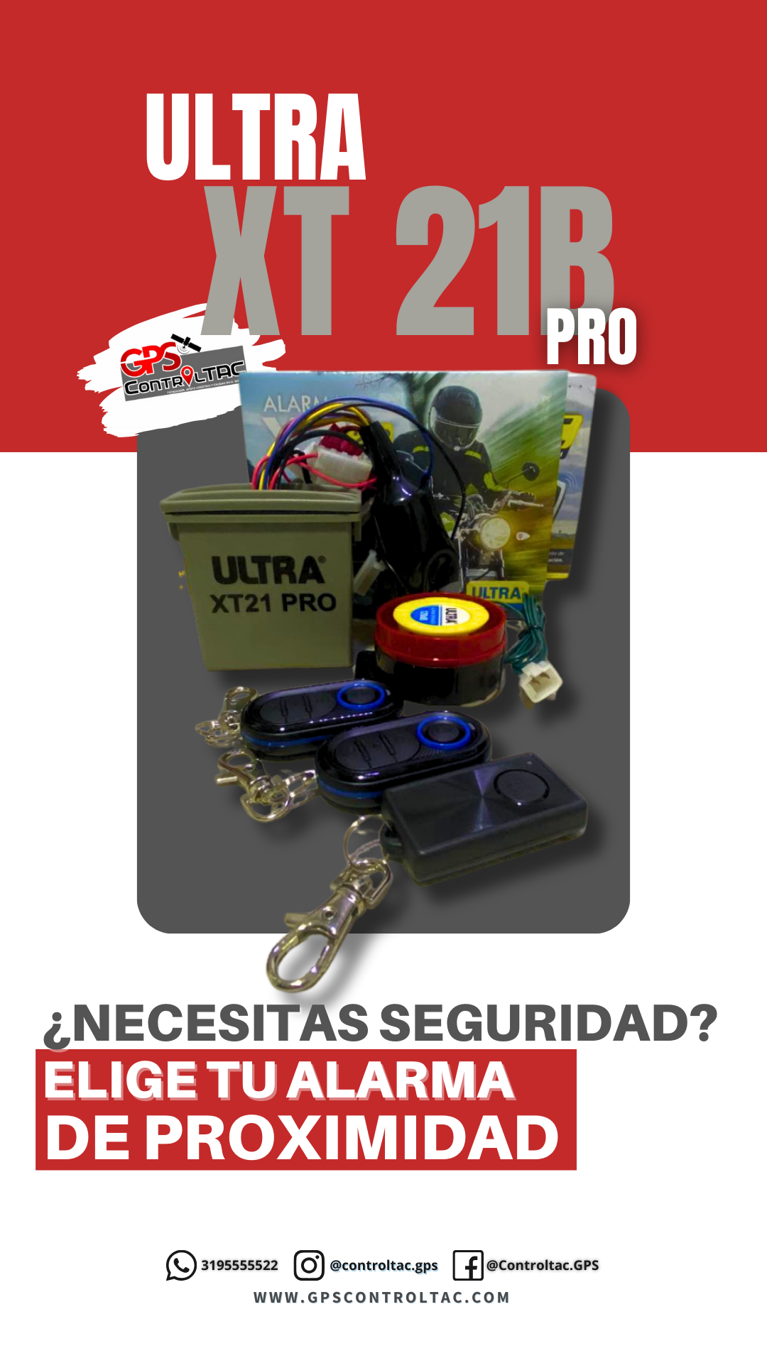 Protege tu moto con la potente alarma de proximidad Ultra. Mantén tu vehículo seguro con esta alarma avanzada que detecta cualquier movimiento no autorizado. ¡Disfruta de tranquilidad y confianza en tu moto con nuestra alarma de proximidad Ultra!