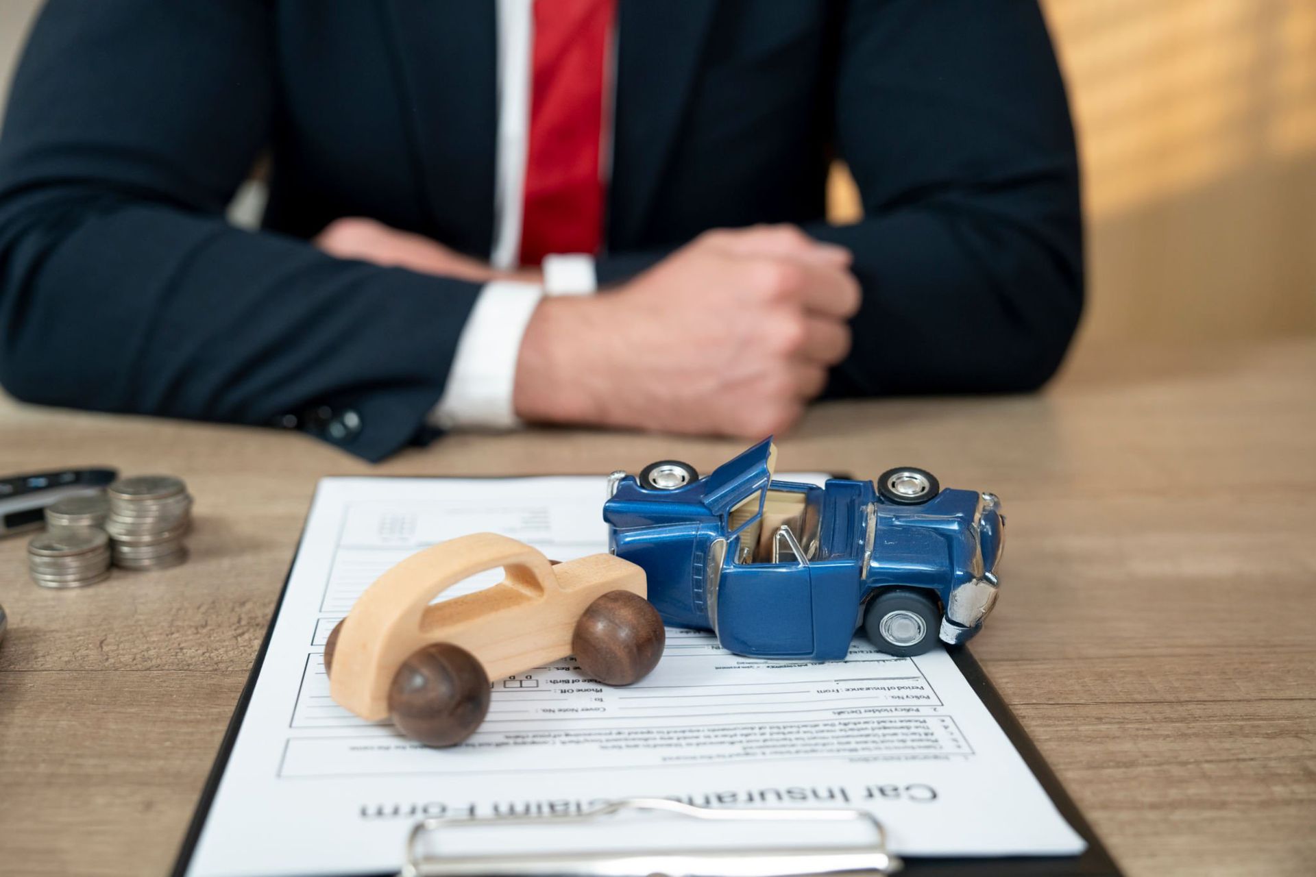 Concept for car insurance and financial.