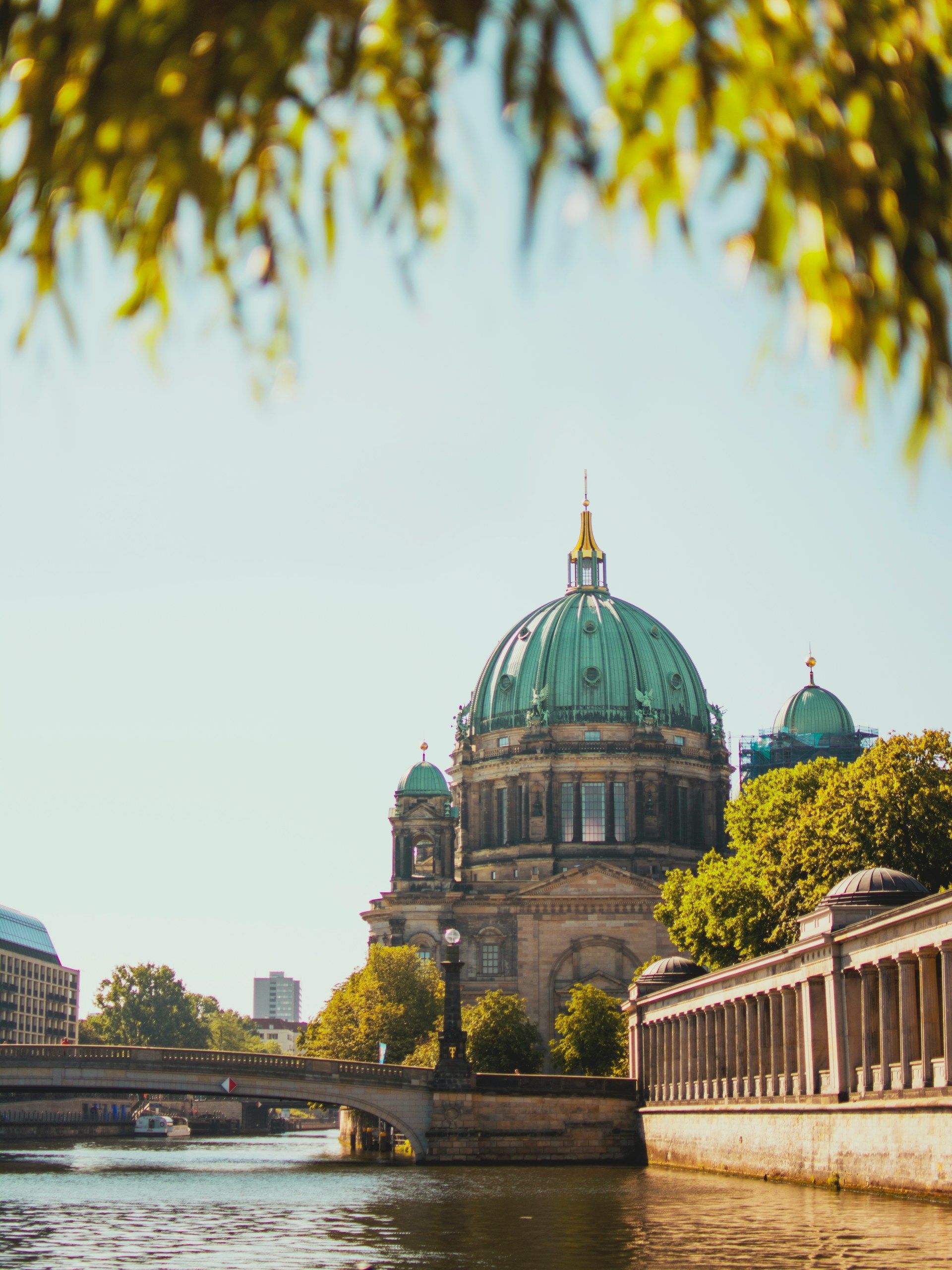 Berlin cathedral top with green roof