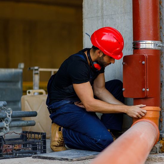 Plumber Working — Elmore, MN — Ehrich Plumbing and Heating, Inc Plumber Working — Elmore, MN — Ehrich Plumbing and Heating, Inc