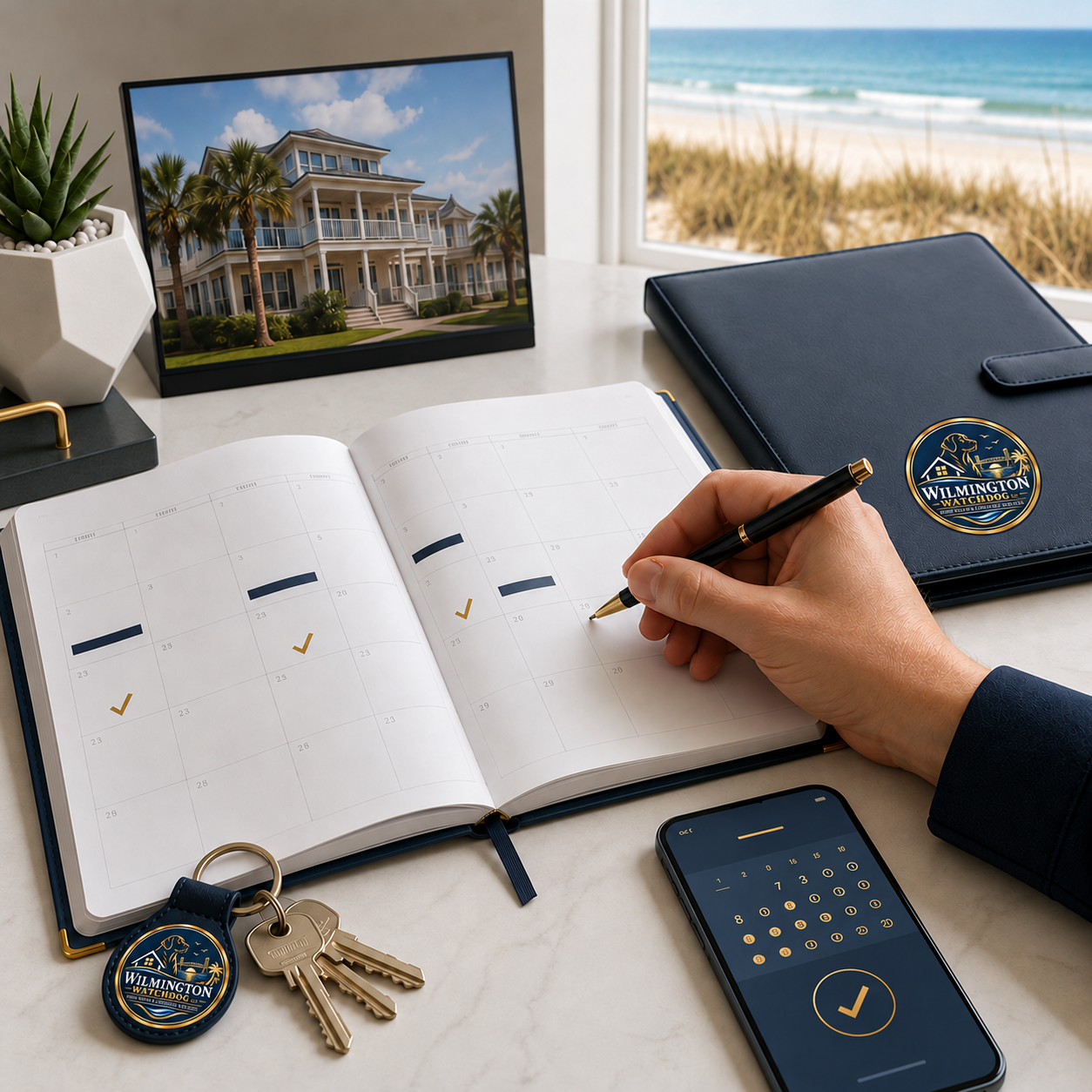 Home watch visits being scheduled for a coastal property
