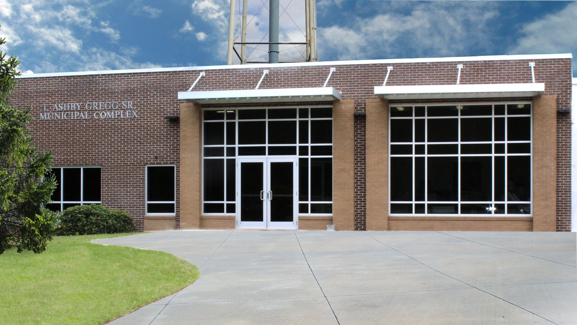 Brick building