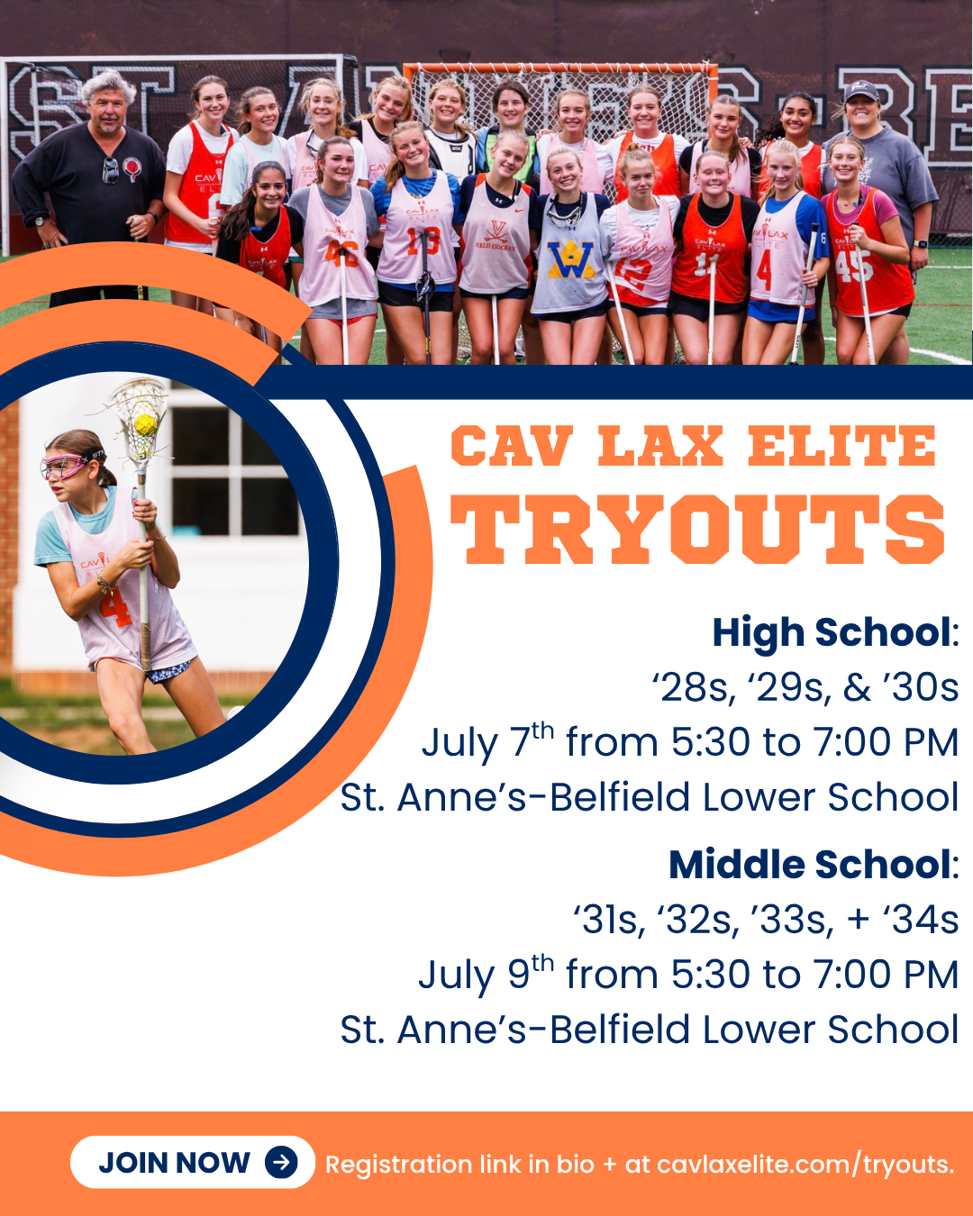 Tryout informational graphic